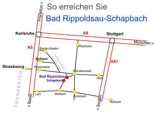 Autobahn Plan Bad Rippoldsau-Schapbach